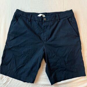 Lululemon Athletica Blue Flat Front Shorts